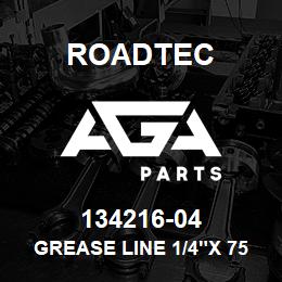 134216-04 Roadtec GREASE LINE 1/4"X 75 1/2" W/ 4 SWS | AGA Parts