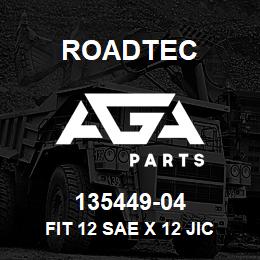 135449-04 Roadtec FIT 12 SAE X 12 JIC FEM. SWVL. | AGA Parts