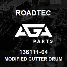 136111-04 Roadtec MODIFIED CUTTER DRUM BEARING | AGA Parts