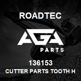 136153 Roadtec CUTTER PARTS TOOTH HOLDER BASE | AGA Parts