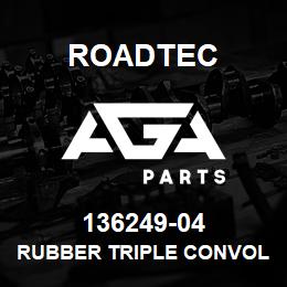 136249-04 Roadtec RUBBER TRIPLE CONVOLUTE HUMP HOSE | AGA Parts