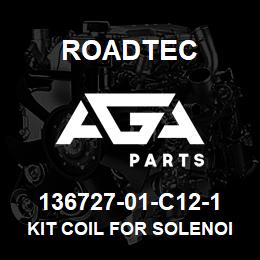 136727-01-C12-1 Roadtec KIT COIL FOR SOLENOID VALVE | AGA Parts