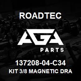 137208-04-C34 Roadtec KIT 3/8 MAGNETIC DRAIN PLUG | AGA Parts