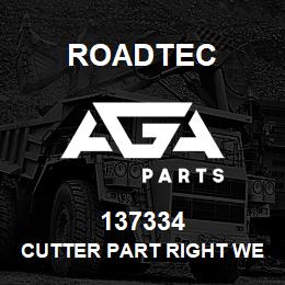 137334 Roadtec CUTTER PART RIGHT WEDGE BLOCK | AGA Parts