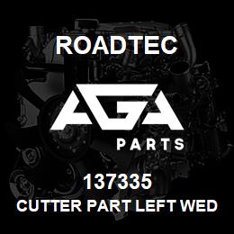 137335 Roadtec CUTTER PART LEFT WEDGE BLOCK | AGA Parts