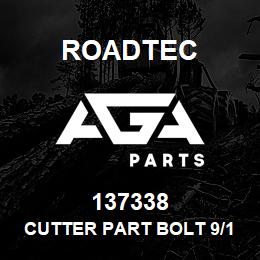 137338 Roadtec CUTTER PART BOLT 9/16-12 X 2 1/4 | AGA Parts