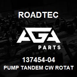 137454-04 Roadtec PUMP TANDEM CW ROTATION 1.27 CID | AGA Parts