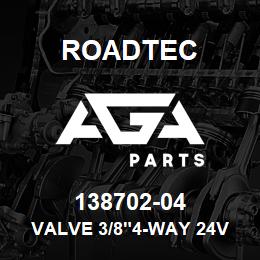 138702-04 Roadtec VALVE 3/8"4-WAY 24V PINS SP.SPOOL | AGA Parts