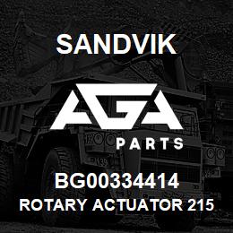 Bg Sandvik Rotary Actuator Aga Parts