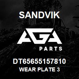 DT65655157810 Sandvik WEAR PLATE 3 | AGA Parts