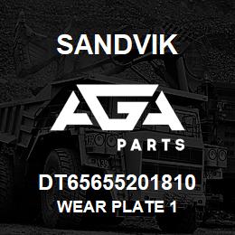 DT65655201810 Sandvik WEAR PLATE 1 | AGA Parts