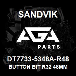 DT7733-5348A-R48 Sandvik BUTTON BIT R32 48MM RT300 | AGA Parts