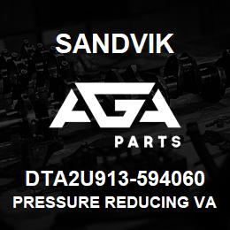 DTA2U913-594060 Sandvik PRESSURE REDUCING VALVE | AGA Parts