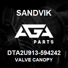 DTA2U913-594242 Sandvik VALVE CANOPY | AGA Parts