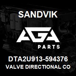 DTA2U913-594376 Sandvik VALVE DIRECTIONAL CONTROL | AGA Parts