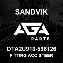 DTA2U913-596126 Sandvik FITTING ACC STEER | AGA Parts