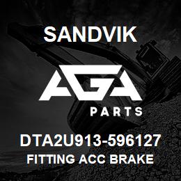 DTA2U913-596127 Sandvik FITTING ACC BRAKE | AGA Parts