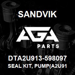 DTA2U913-598097 Sandvik SEAL KIT, PUMP(A2U913-651005) | AGA Parts