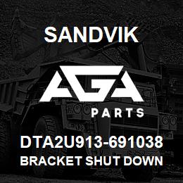 DTA2U913-691038 Sandvik BRACKET SHUT DOWN | AGA Parts