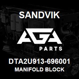 DTA2U913-696001 Sandvik MANIFOLD BLOCK | AGA Parts