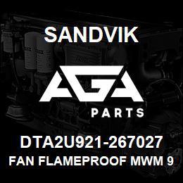 DTA2U921-267027 Sandvik FAN FLAMEPROOF MWM 916-4 | AGA Parts