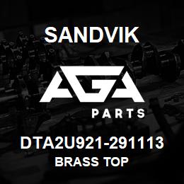 DTA2U921-291113 Sandvik BRASS TOP | AGA Parts