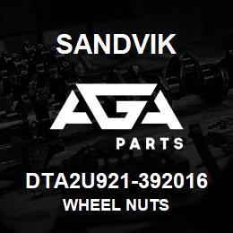 DTA2U921-392016 Sandvik WHEEL NUTS | AGA Parts