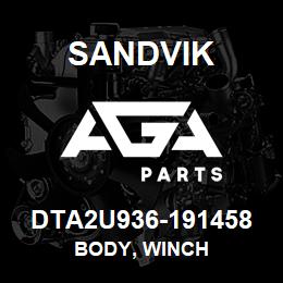 DTA2U936-191458 Sandvik BODY, WINCH | AGA Parts