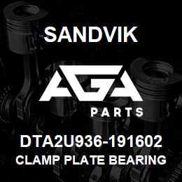 DTA2U936-191602 Sandvik CLAMP PLATE BEARING | AGA Parts