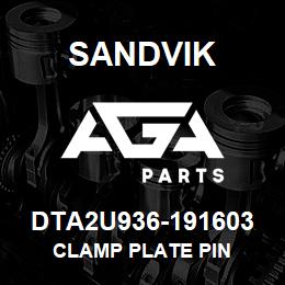 DTA2U936-191603 Sandvik CLAMP PLATE PIN | AGA Parts