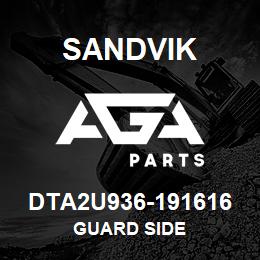 DTA2U936-191616 Sandvik GUARD SIDE | AGA Parts