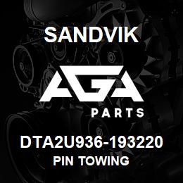 DTA2U936-193220 Sandvik PIN TOWING | AGA Parts