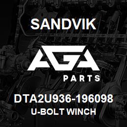 DTA2U936-196098 Sandvik U-BOLT WINCH | AGA Parts