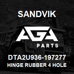 DTA2U936-197277 Sandvik HINGE RUBBER 4 HOLE | AGA Parts