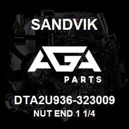 DTA2U936-323009 Sandvik NUT END 1 1/4 | AGA Parts