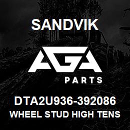 DTA2U936-392086 Sandvik WHEEL STUD HIGH TENSILE | AGA Parts