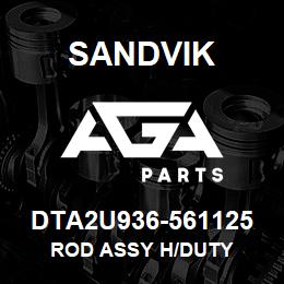 DTA2U936-561125 Sandvik ROD ASSY H/DUTY | AGA Parts