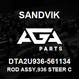 DTA2U936-561134 Sandvik ROD ASSY,936 STEER CYL | AGA Parts