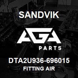 DTA2U936-696015 Sandvik FITTING AIR | AGA Parts