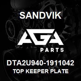 DTA2U940-1911042 Sandvik TOP KEEPER PLATE | AGA Parts