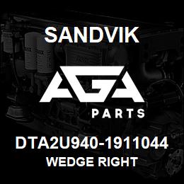 DTA2U940-1911044 Sandvik WEDGE RIGHT | AGA Parts