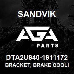 DTA2U940-1911172 Sandvik BRACKET, BRAKE COOLING MANIFOLD | AGA Parts