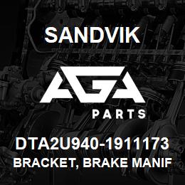 DTA2U940-1911173 Sandvik BRACKET, BRAKE MANIFOLD | AGA Parts