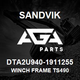 DTA2U940-1911255 Sandvik WINCH FRAME TS490 | AGA Parts