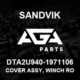 DTA2U940-1971106 Sandvik COVER ASSY, WINCH ROPE AREA TS490 | AGA Parts