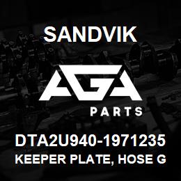 DTA2U940-1971235 Sandvik KEEPER PLATE, HOSE GUIDE TS490 | AGA Parts