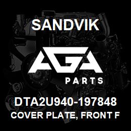 DTA2U940-197848 Sandvik COVER PLATE, FRONT FRAME TS490 | AGA Parts