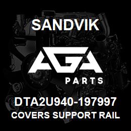 DTA2U940-197997 Sandvik COVERS SUPPORT RAIL ODS TS490 | AGA Parts