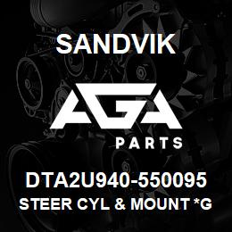 DTA2U940-550095 Sandvik STEER CYL & MOUNT *GROUP REFERENCE | AGA Parts