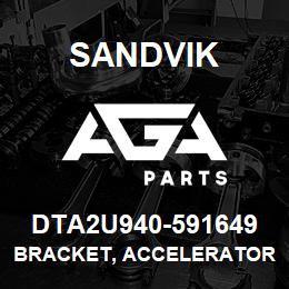 DTA2U940-591649 Sandvik BRACKET, ACCELERATOR PEDAL | AGA Parts